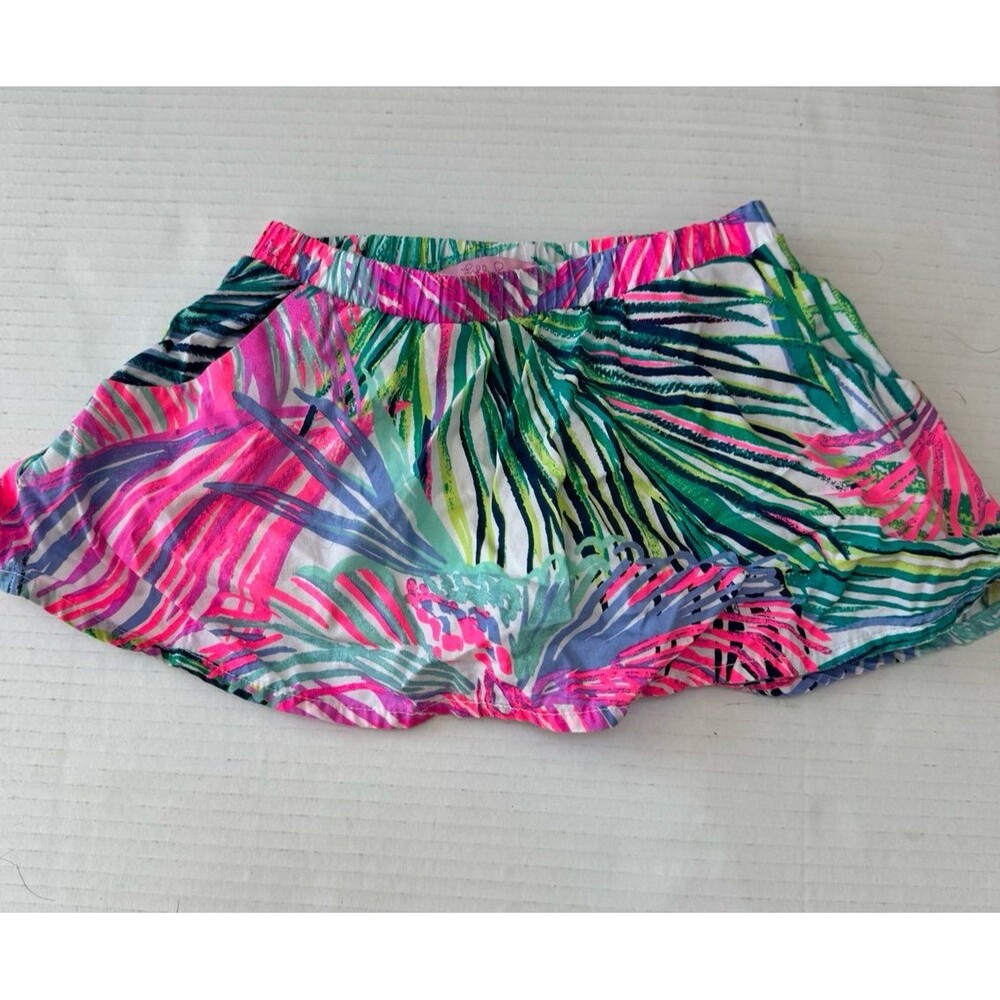 Lilly Pulitzer Palm Leaf Sam Skort Skirt Toddler Girls Size XS 2-3